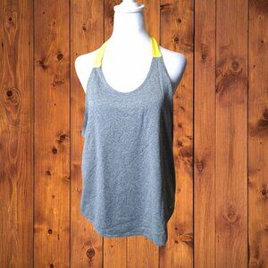 Nike Dri-Fit Women's Large Gray Loose Fit Racerback Pullover Strappy Tank Top